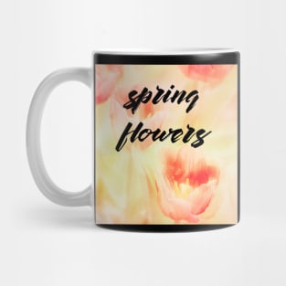 Tulips - Spring Flowers Abstract Mug